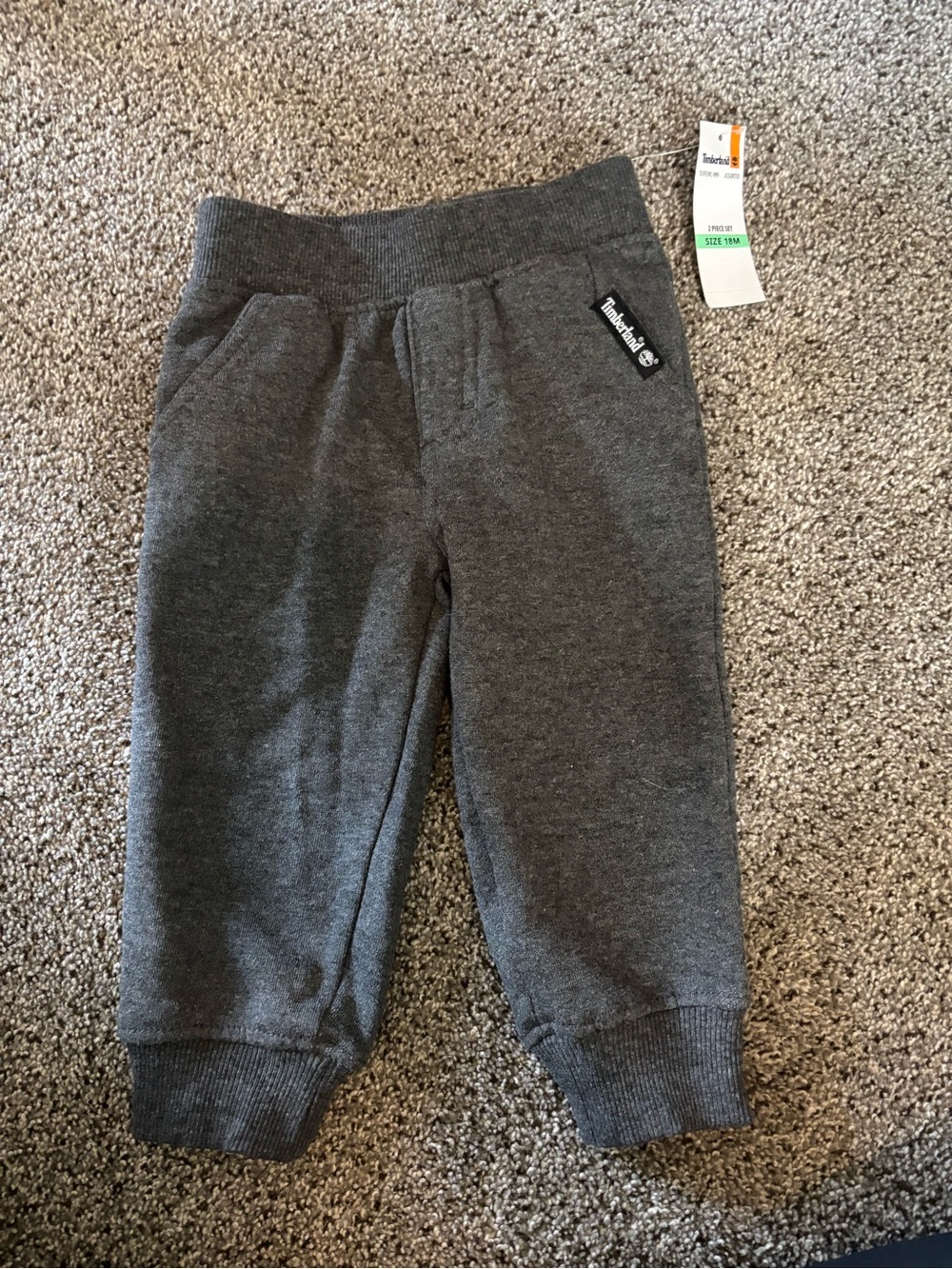 Timberland Toddler Dark Gray Fleece Joggers